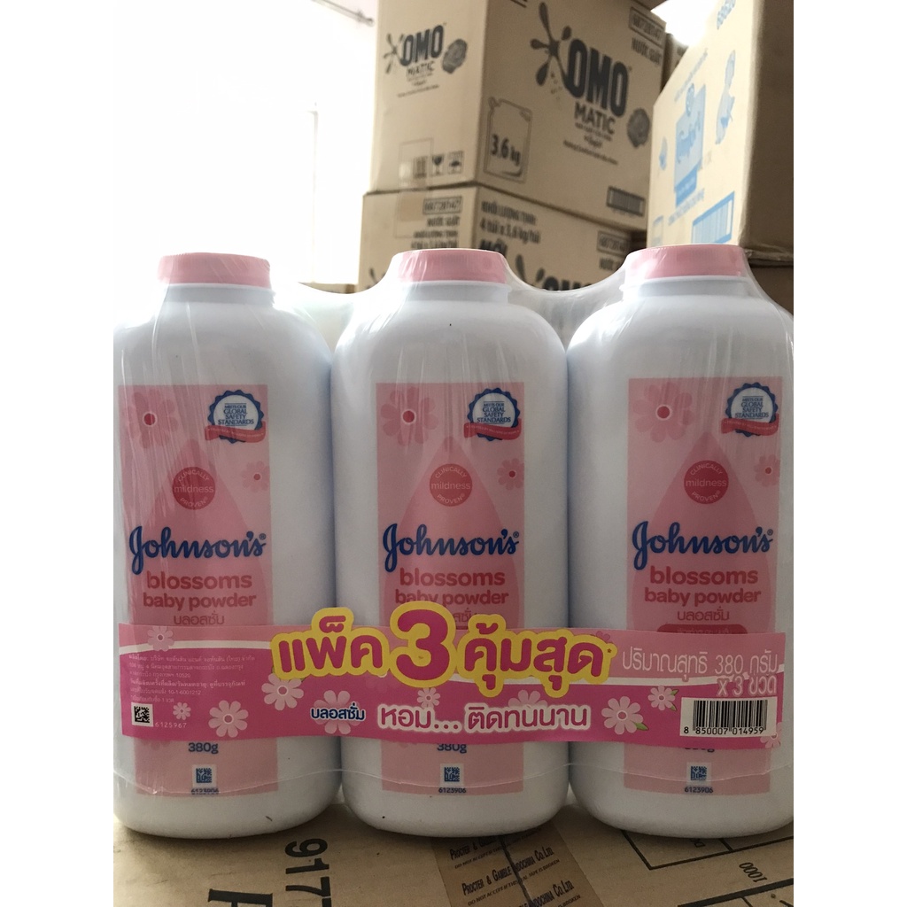Phấn Thơm Gohnson's Baby 380g Blossoms Powder 100% chính hãng