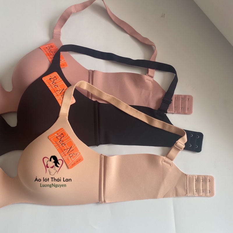 Áo lót Thái lan không gọng bigsize mút mỏng c811 su đúc cho ngực to size 36 đến size 42 không đường may