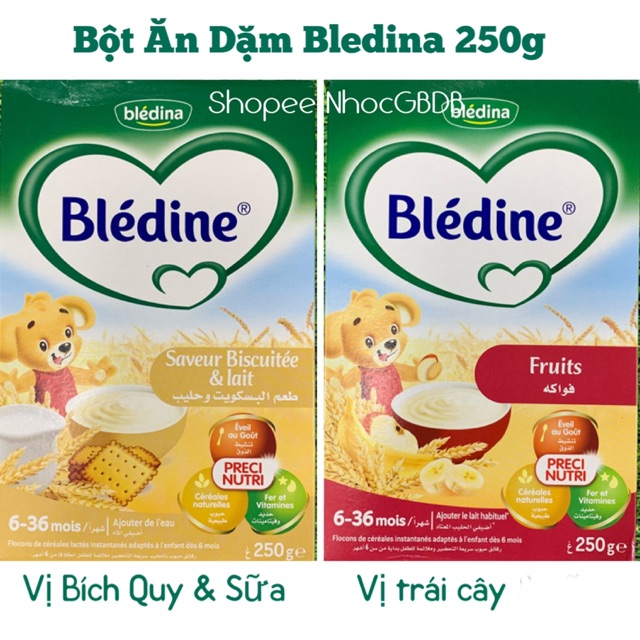 Bột ăn dặm Bledina 250g vị ngũ cốc rau củ cho bé 6-36 tháng tuổi (Pháp)