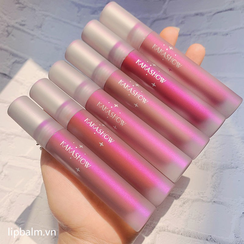 Kakashow water light air lip glaze dưỡng ẩm môi nhẹ mùa hè không thấm nước và không phai