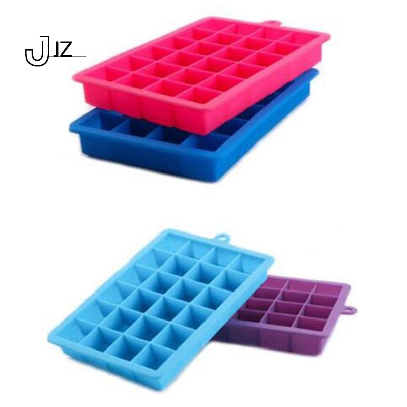 4pcs 24 Grid Silicone Ice Tray Molds Diy Square Mold