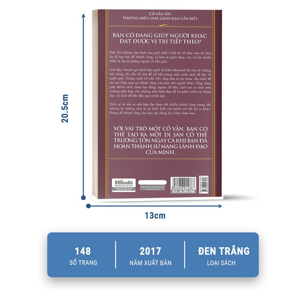 Sách - Cố vấn 101 Những điều nhà lãnh đạo cần biết - BIZBooks