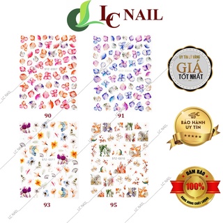Sticker nail dán móng mẫu hoa khô