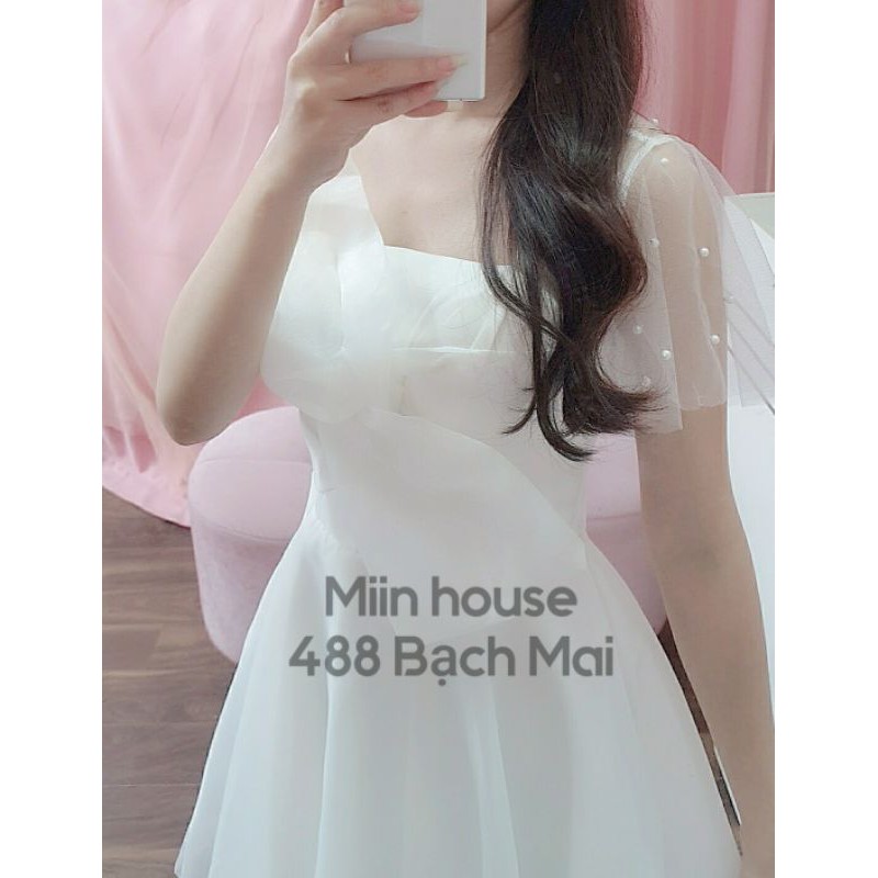 Váy prom nơ lệch tay ngọc | BigBuy360 - bigbuy360.vn