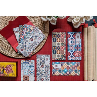 Set 6 Bao Lì Xì Cao Cấp Made In Việt Nam,  In Họa Tiết Cô 3 Sài Gòn