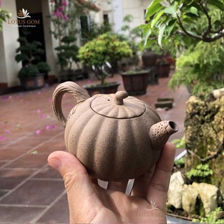 Ấm Chén Pha Trà Bí Ngô Bát Tràng độc ẩm