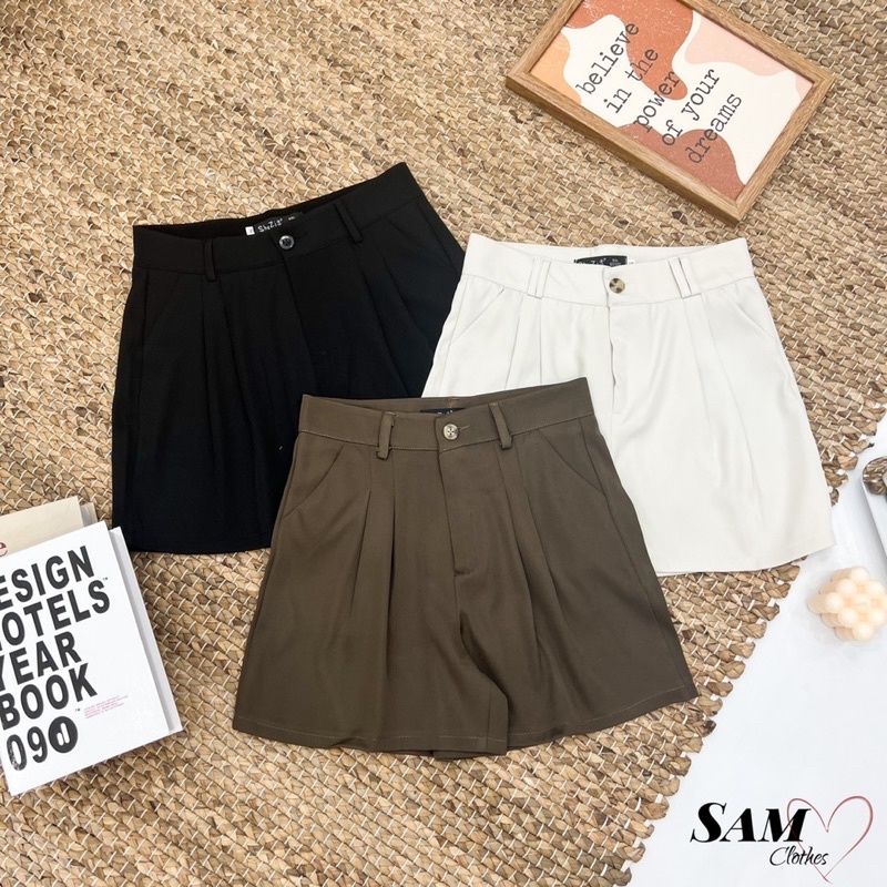 Quần Short nữ lưng cao ống rộng | BigBuy360 - bigbuy360.vn