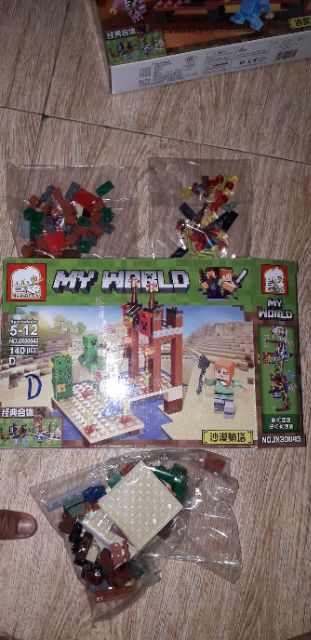 Lắp ráp 1 hộp LegoMyWord 30043 có từ 100 chi tiết bằng nhựa