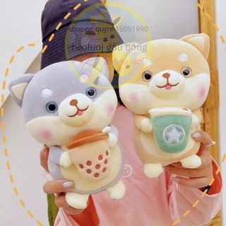 ❌gấu bông chó Siba 25cm mắt thủy tinh kim tuyến siêu đẹp