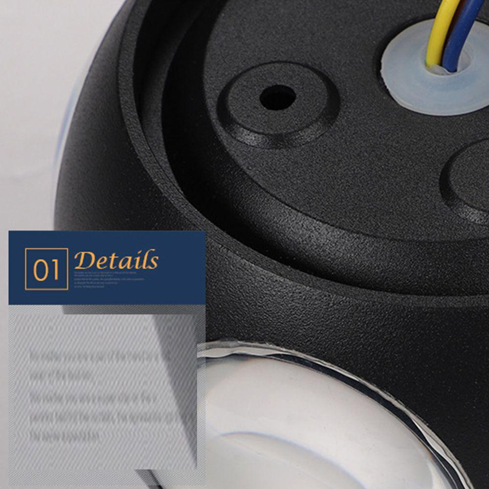 KRNY Đèn LED Treo Tường Màu Trắng / Đen Hình Quả Bóng