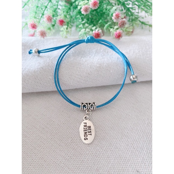 Vòng tay tình bạn bestfriend dây gút free size đeo cặp đeo nhóm đều được