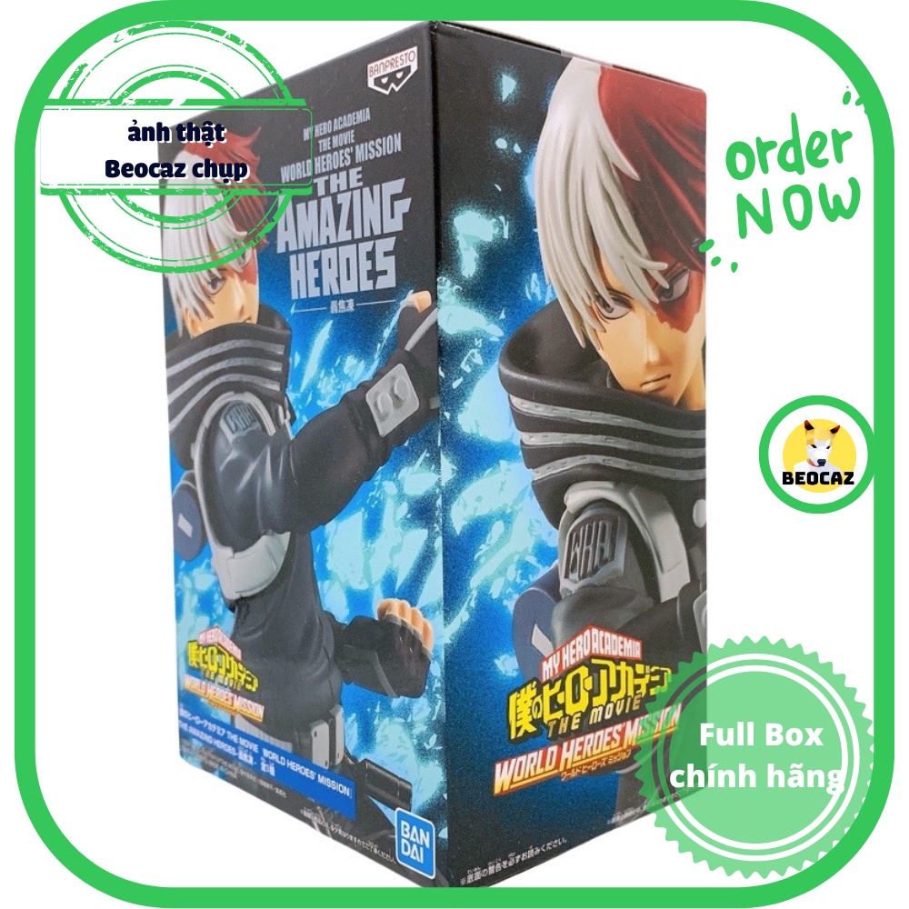 Mô hình Shoto Todoroki My Hero Academia Học viện siêu anh hùng The Amazing Heroes Chính Hãng Banpresto Đồ Chơi Beocaz