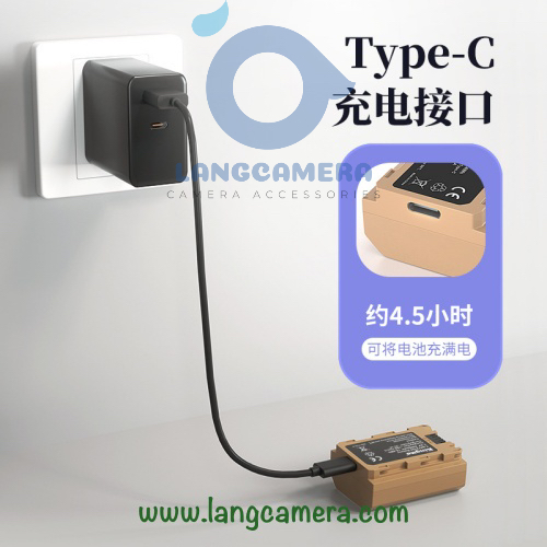 Pin tích hợp sạc Sony FZ100 cổng Type C - Hiệu Kingma