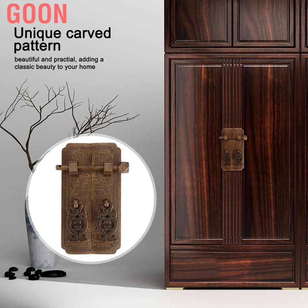 Goon Tay Nắm Cửa Tủ Quần Áo Bằng Đồng Phong Cách Trung Hoa Cổ Điển