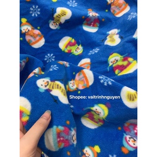 Vải nỉ bông hình hai mặt
