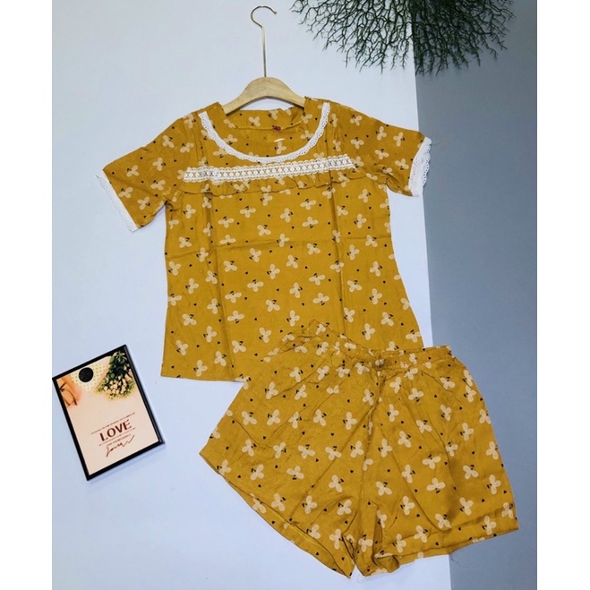 Đồ bộ đùi vải xô mát