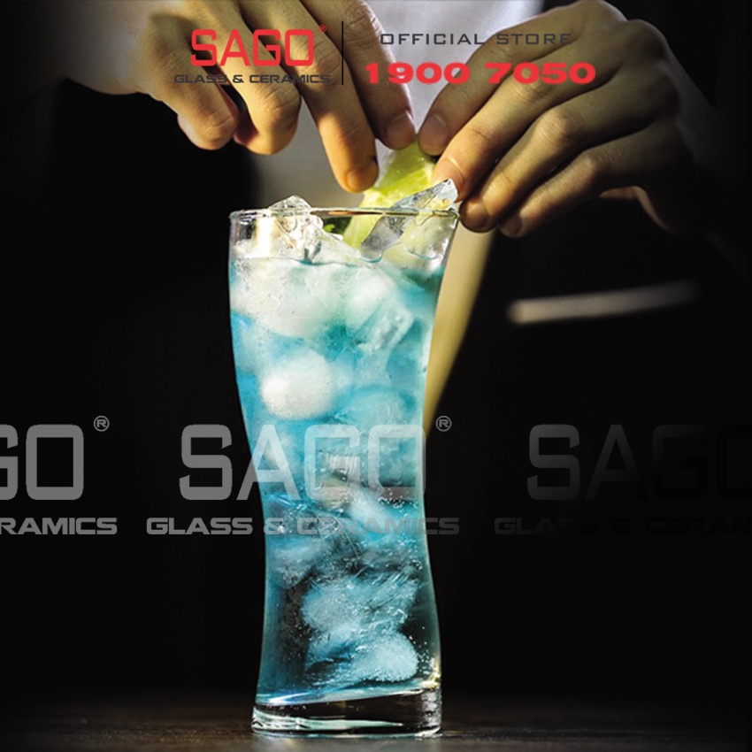 Ly Thủy Tinh Ocean sala Long Drink 355ml | B13412 , Nhập Khẩu Thái Lan