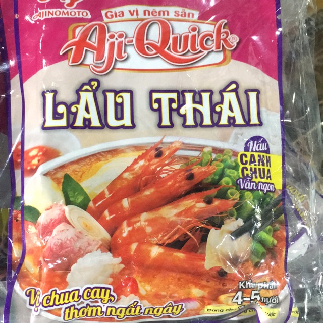 💖DATE MỚI💖 Gia Vị Nêm Sẵn Aji-Quick Lẩu Thái & Canh Chua Gói 50g