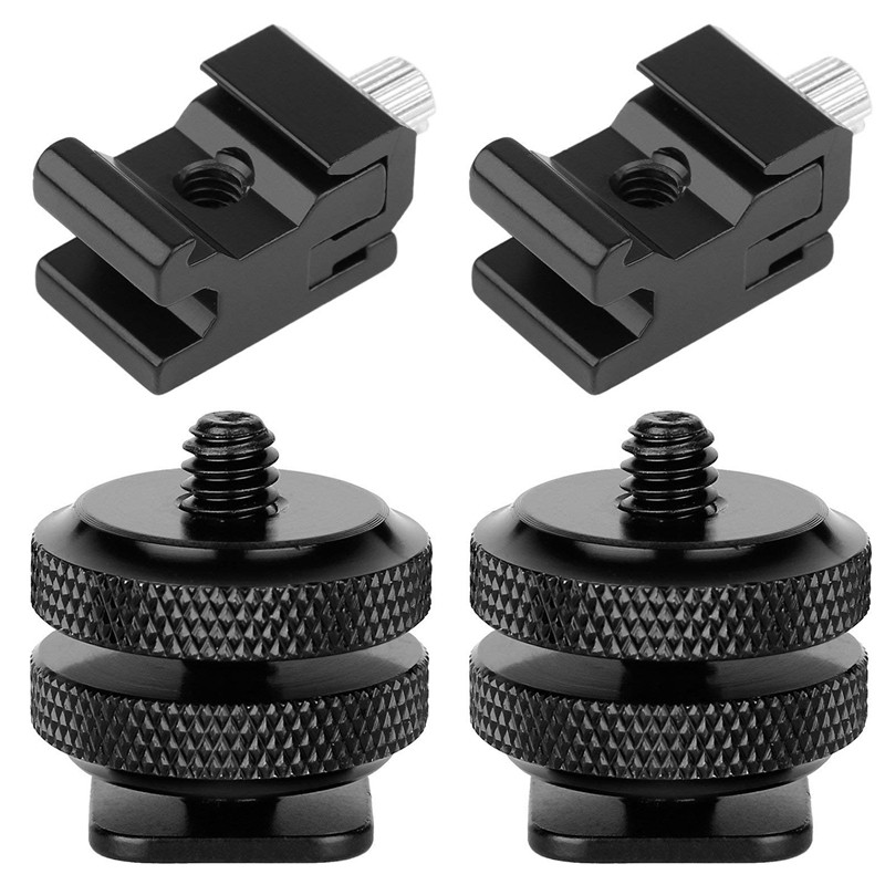 4 Pack Hot Cold Shoe Mount Adapter For Dslr Camera Nikon Canon DRV