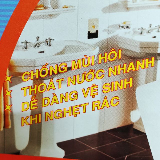 Lược rác chống hôi INOX 100% 20cm x 20cm x ∅60/ Phễu thoát nước sàn