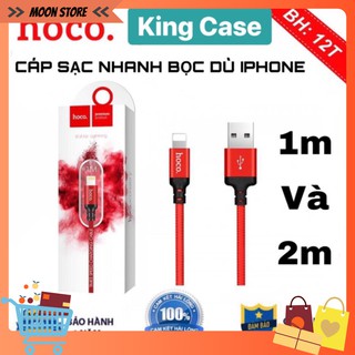 [CHÍNH HÃNG] Cáp Sạc Hoco X14 Bọc Dù Siêu Biền - Dây Sạc iPhone