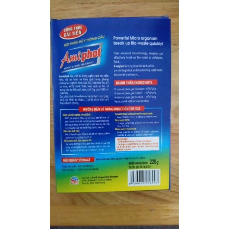 Bột Phân Huỷ Thông Cầu Amiphot 220g