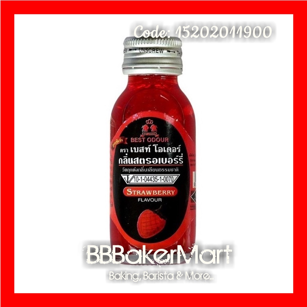Hương mùi DÂU STRAWBERRY Best Odour Thái Lan - Chai 30ml