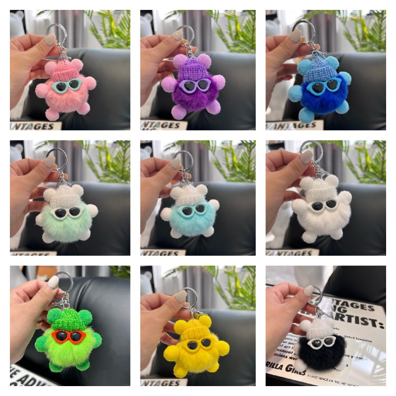 Móc Khóa Thỏ Nhồi Bông Dễ Thương Xinh Xắn