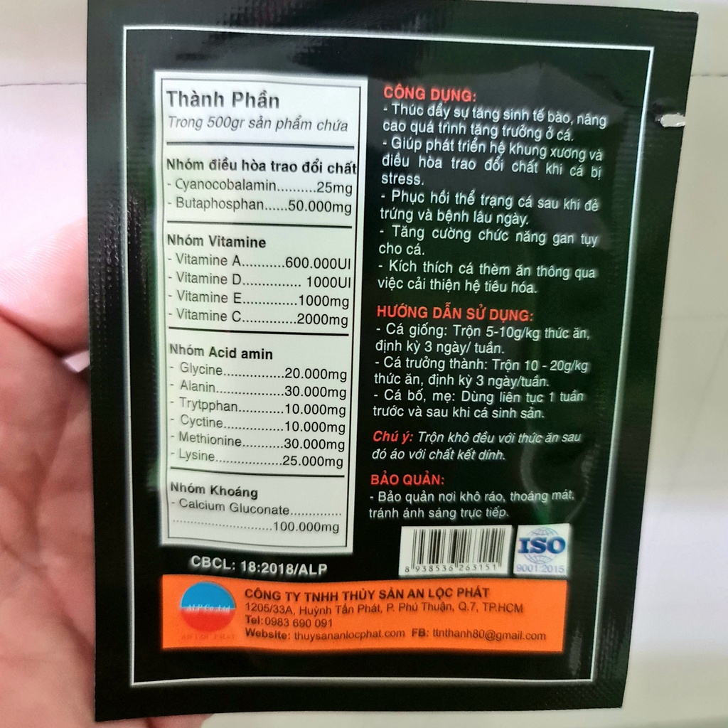 NUTRIVO Kích Thích Tăng Trưởng Cho Cá Cảnh