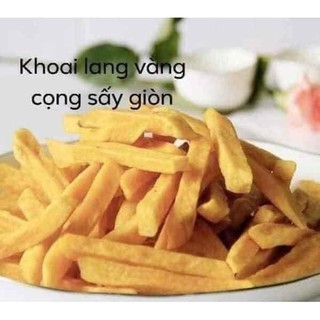 Khoai lang sấy hỗ hợp / khoai lang vàng Tề Hùng gói 500g.