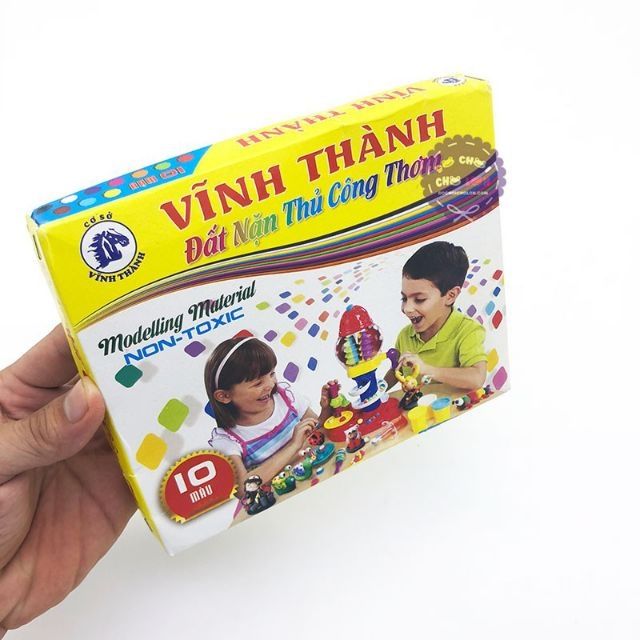 1 hộp 10 màu đất nặn thủ công thơm Vĩnh Thành