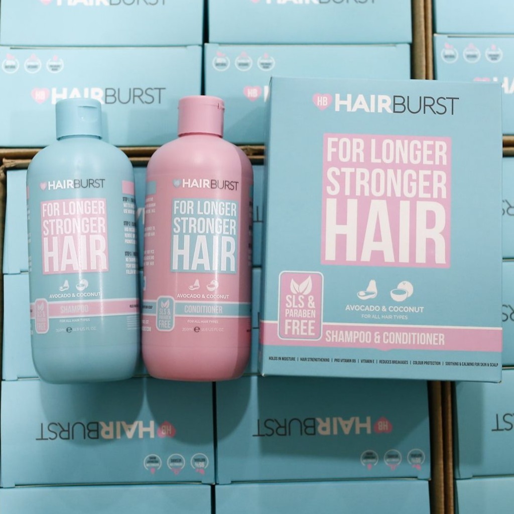 Bộ Dầu Gội &amp; Dầu Xả Hairburst Shampoo &amp; Conditioner For Longer Stronger Hair (2x350ml)