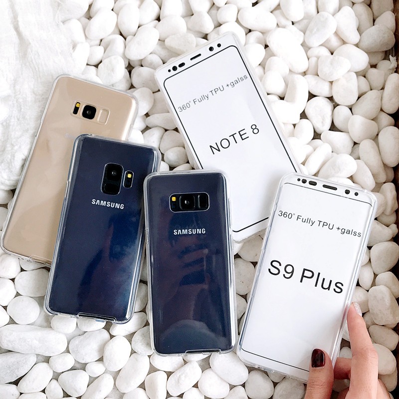 [RẺ VÔ ĐỊCH] Ốp lưng Samsung S8 Plus/S9/Note 8 trong suốt 2 mặt bảo vệ full 360 độ