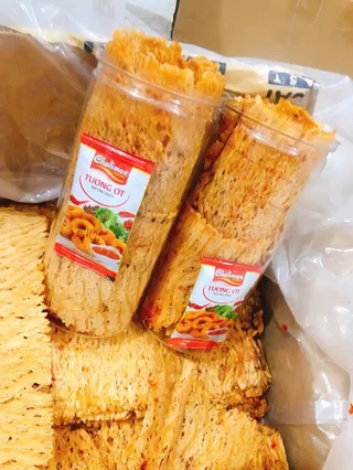 Mực cán tẩm vị pet 250gr = 75k