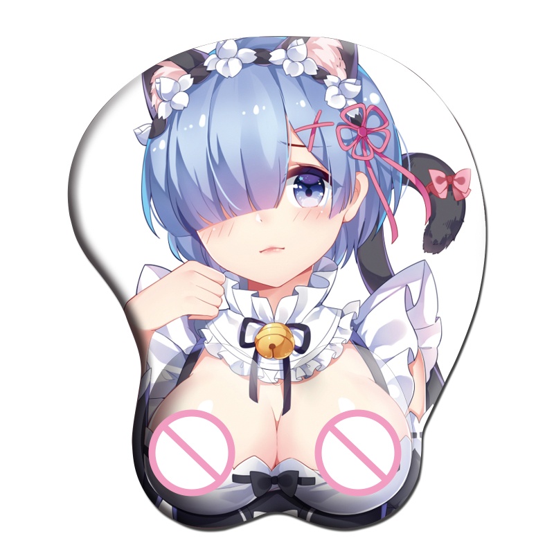 CRE  Creative Anime Cartoon 3D Sexy Mouse Pad Silicone Wristbands Mice Mousepad Wrist Rest Support