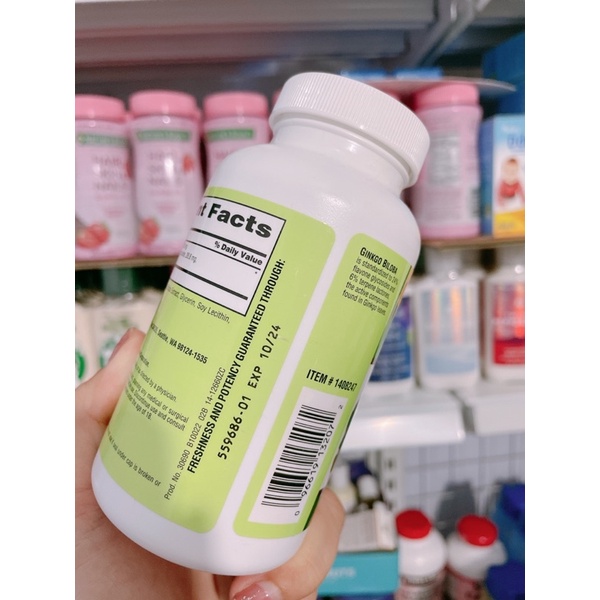 Viên uống bổ não Ginkgo Biloba 340 viên của Mỹ