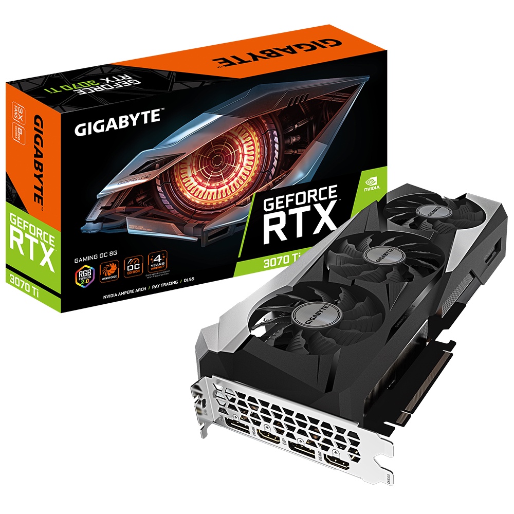 Card màn hình GIGABYTE GeForce RTX 3070 Ti GAMING OC 8G