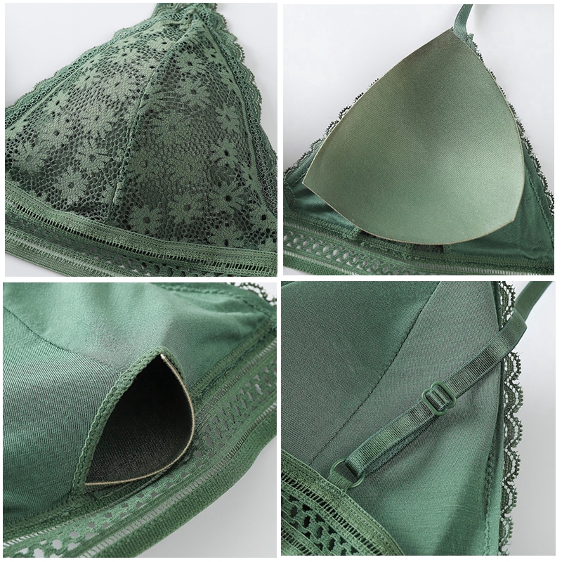 Set Đồ Lót Phối Ren Thời Trang Nữ Quyến Rũ