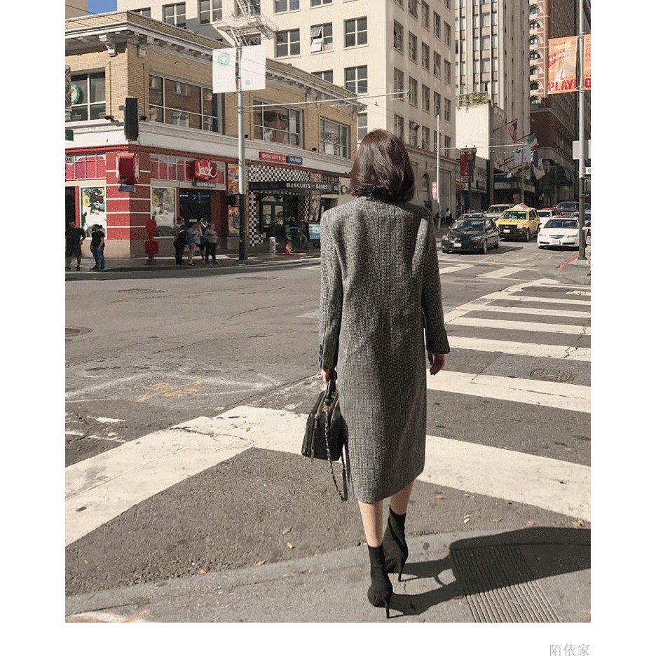 (ORDER- sẵn XL) Set Áo khoác dạ nữ dáng dài Hàn Quốc sang chảnh + Chân váy dáng chữ A | BigBuy360 - bigbuy360.vn