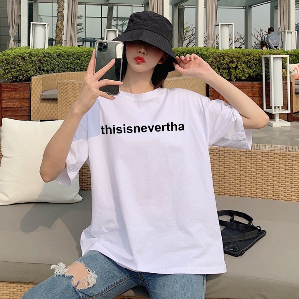 Áo Thun Tay Lỡ In Nhiệt Thisisnever form Unisex nam nữ phong cách Ulzzang - ATIN23 -VP Unisex