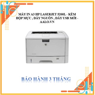 MÁY IN A3 HP LASERJET 5200L - KÈM HỘP MỰC , DÂY NGUỒN , DÂY USB MỚI - AALO.VN