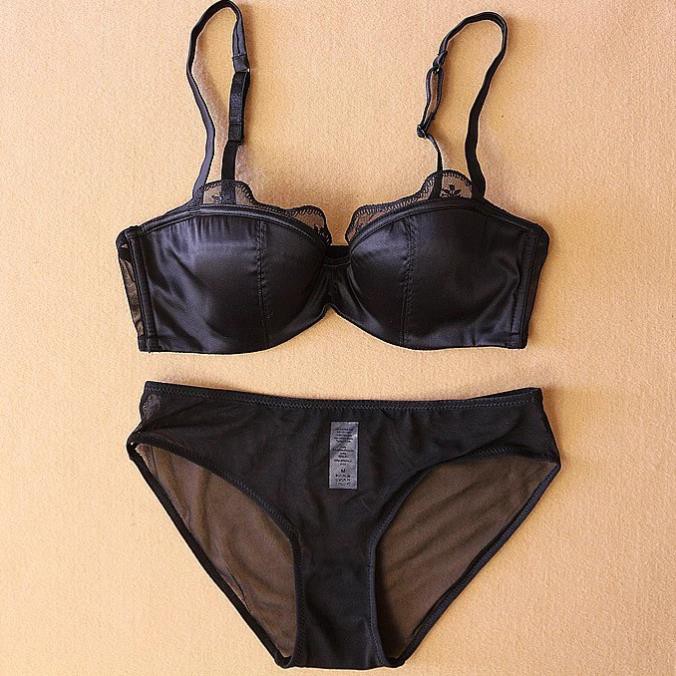 Bộ đồ lót B026 satin W268 mút mỏng có gọng BL | BigBuy360 - bigbuy360.vn