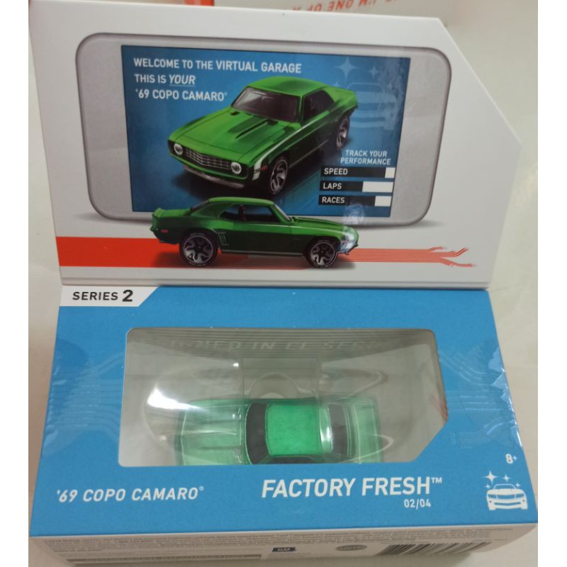 Xe mô hình Hot wheels id car 69 copo camaro