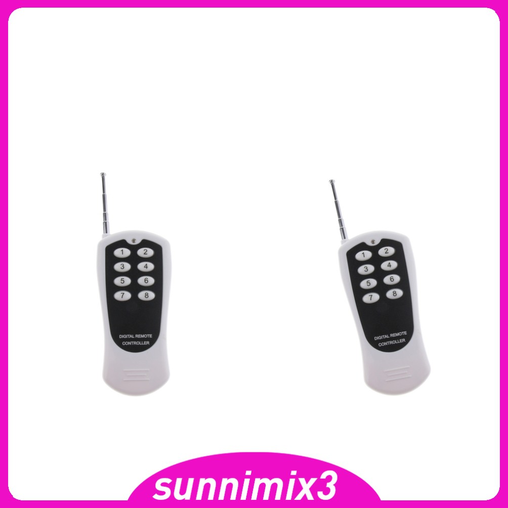 CHANNEL Bộ Điều Khiển Từ Xa 2x 1000m 8 Kênh 433mhz Rf