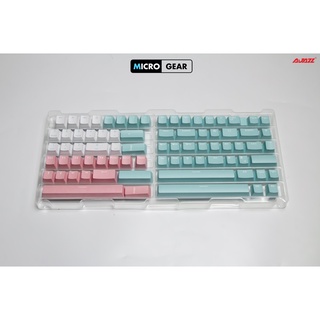 Bộ Keycap AJAZZ White - Blue 166 phím (Chất liệu PBT / DoubleShot /OEM Profile )