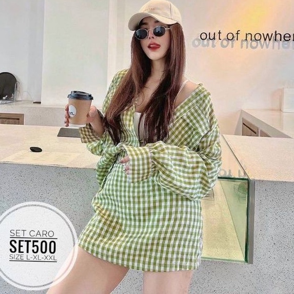 Set big size caro siêu đáng yêu từ 60kg-90kg