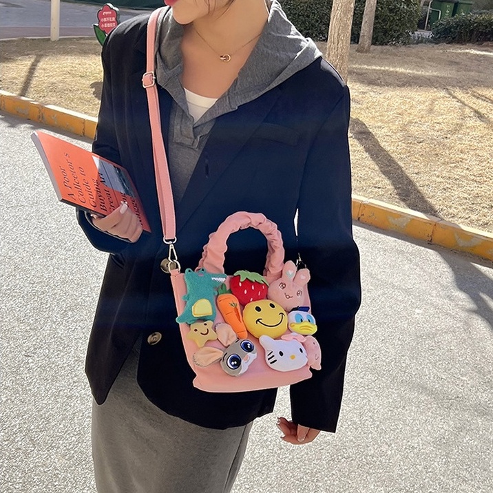 ENVIROSAX Túi đeo vai trang trí mặt cười hoạt hình xinh xắn dành cho nữ