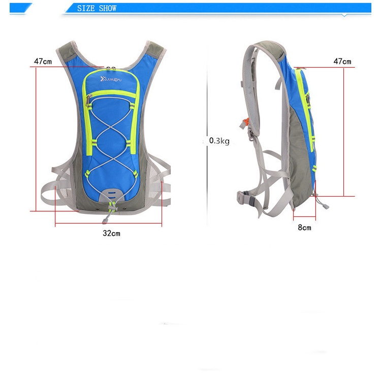 Balo chạy bộ, đi xe đạp, balo leo núi, cắm trại, câu cá JULENTU thế hệ mới