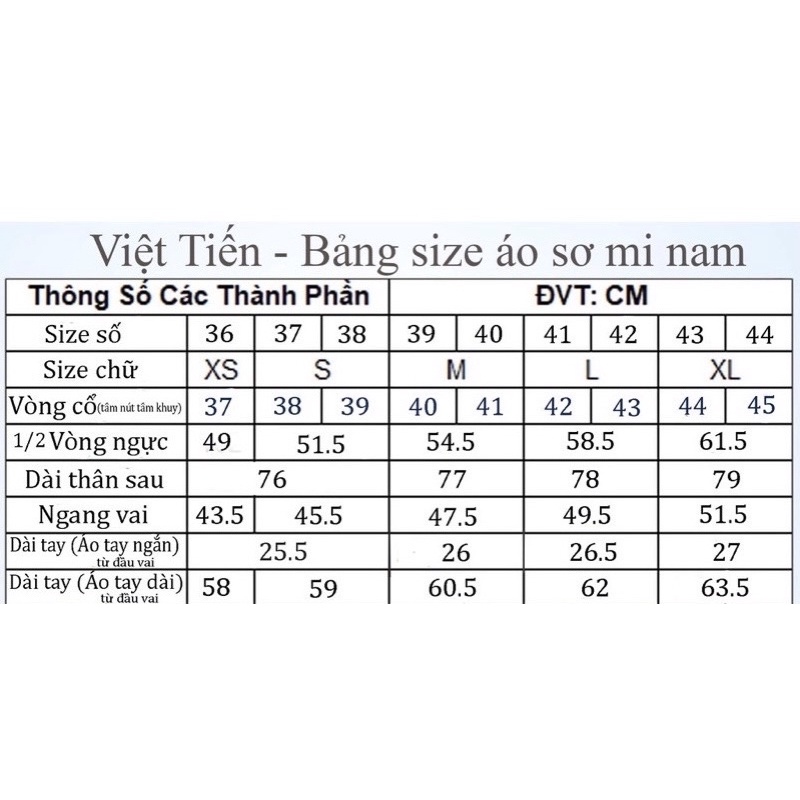 Áo việt tiến Regular ngắn tay giá 445k giảm còn  385k