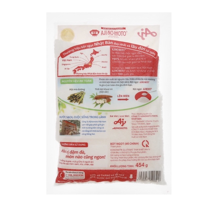 Bột ngọt Ajinomoto gói 454g